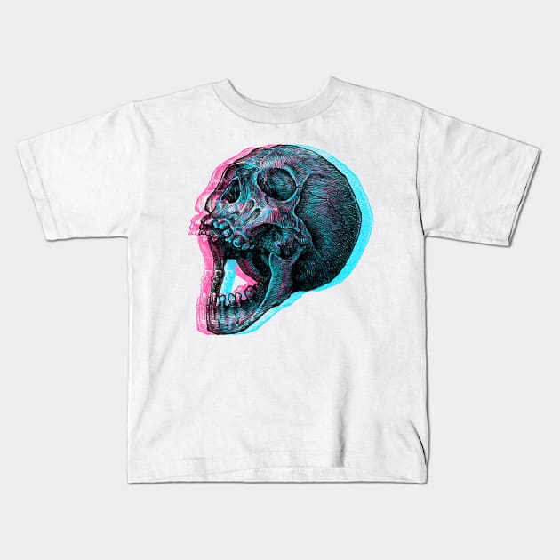 Joy Skull 3D! Kids T-Shirt by silusUK